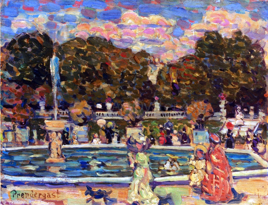  Maurice Prendergast Luxembourg Gardens - Canvas Print