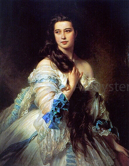  Franz Xavier Winterhalter Madame Barbe de Rimsky-Korsakov - Canvas Print