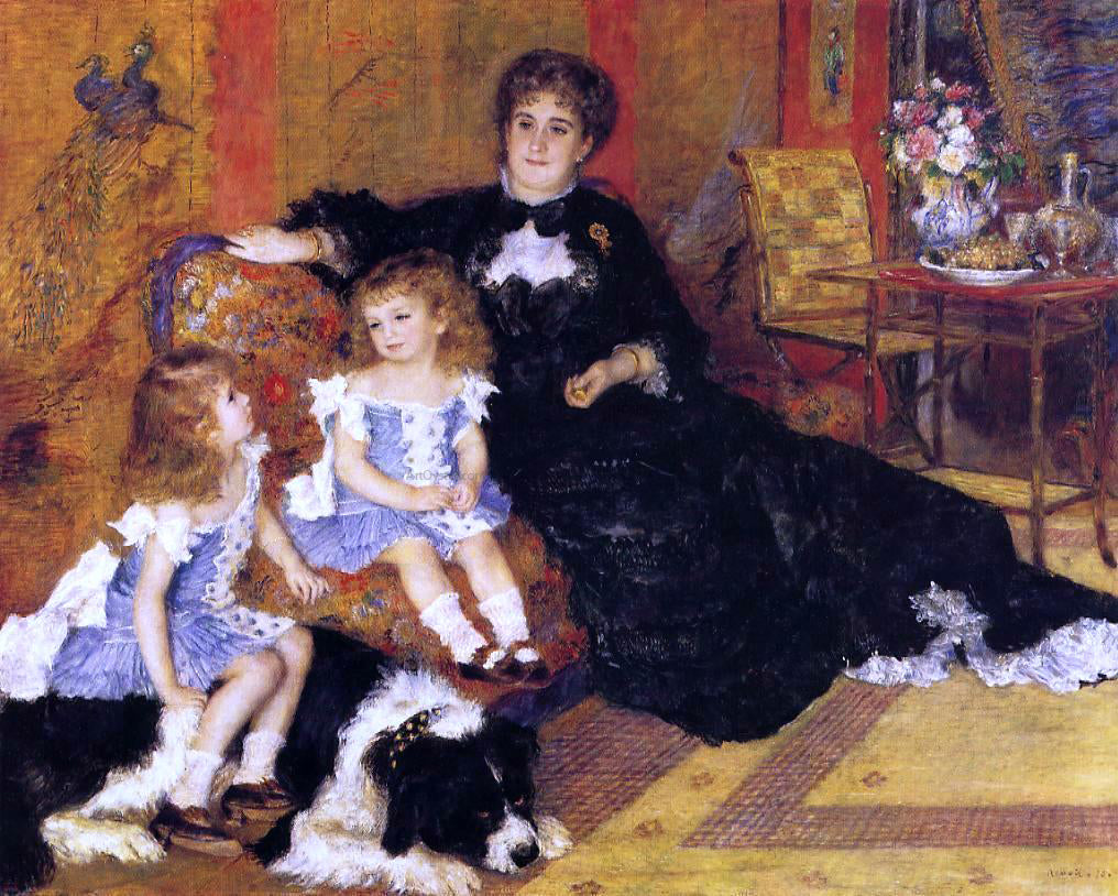  Pierre Auguste Renoir Madame Georges Charpentier and Her Children - Canvas Print