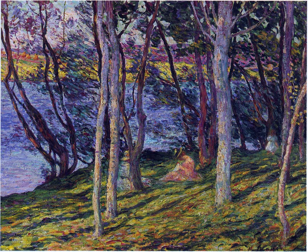  Henri Lebasque Madame Lebasque and her Daughters - Canvas Print