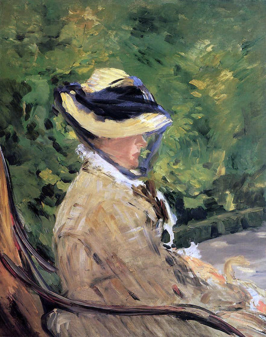  Edouard Manet Madame Manet at Bellevue - Canvas Print