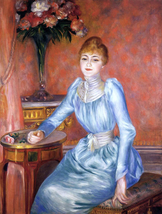  Pierre Auguste Renoir Madame Robert de Bonnieres - Canvas Print