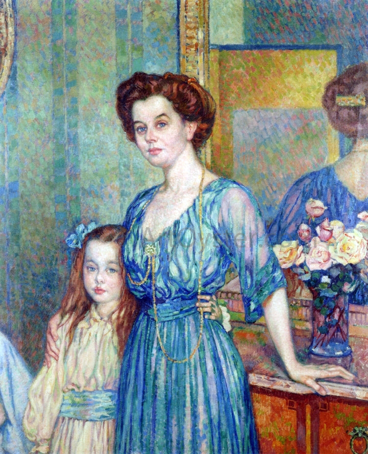  Theo Van Rysselberghe Madame Von Bodenhausen avec son enfant Luli - Canvas Print