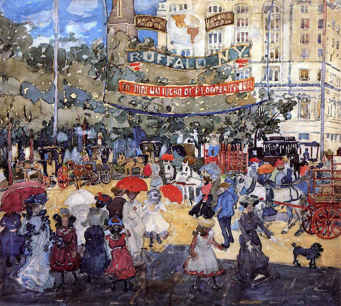  Maurice Prendergast Madison Square - Canvas Print