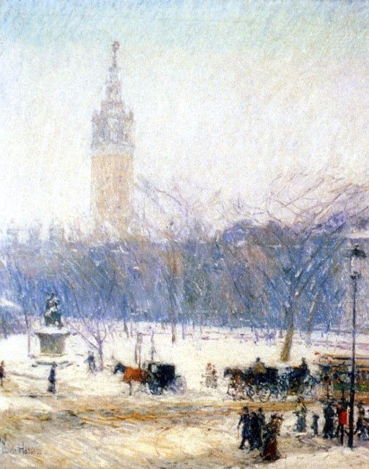  Frederick Childe Hassam Madison Square - Snowstorm - Canvas Print