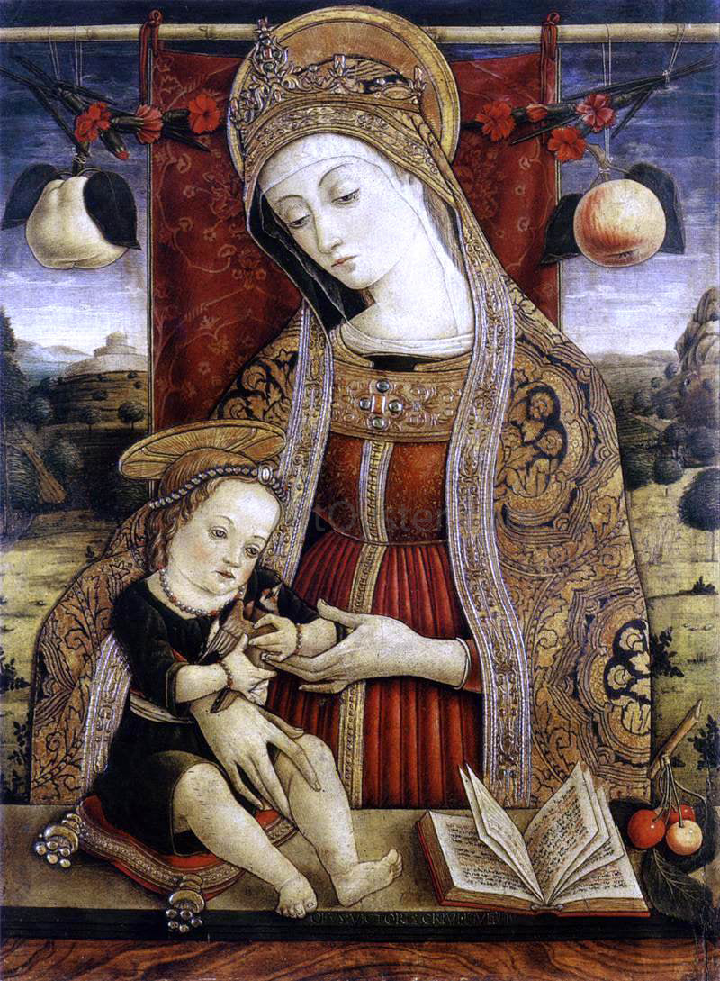  Vittorio Crivelli Madonna and Child - Canvas Print