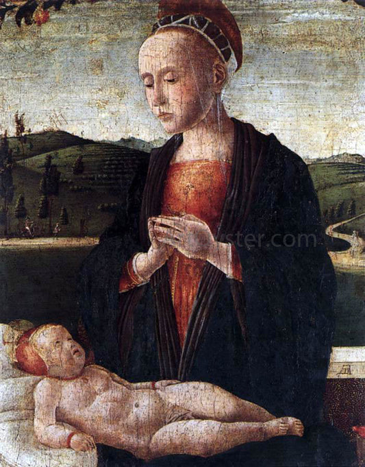  Francesco Benaglio Madonna and Child - Canvas Print