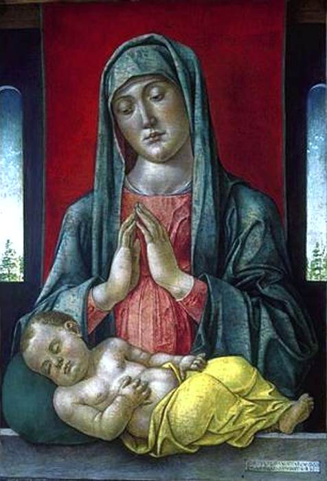  Bartolomeo Vivarini Madonna and Child - Canvas Print