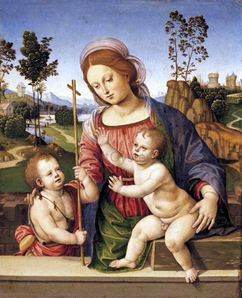  Timoteo Viti Madonna and Child with the Infant St John the Baptist - Canvas Print