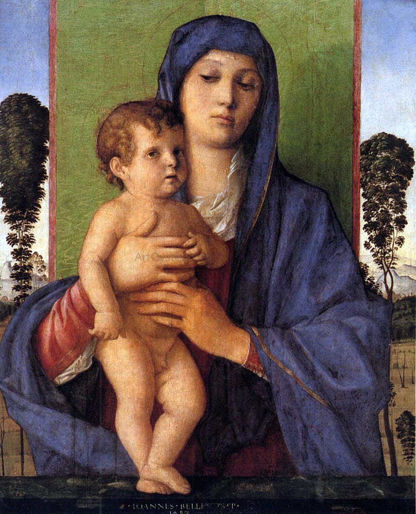  Giovanni Bellini Madonna degli Alberetti - Canvas Print