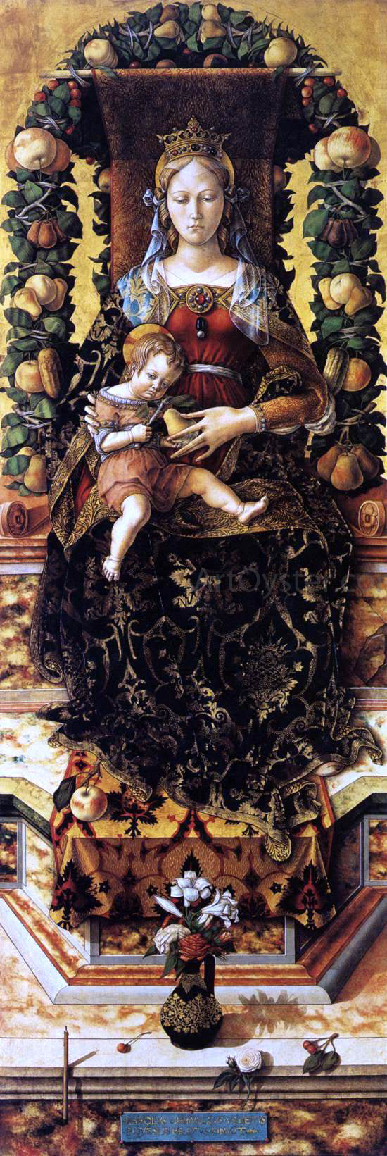  Carlo Crivelli Madonna della Candeletta - Canvas Print