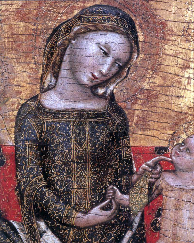  Vitale Da Bologna Madonna dell'Umilta (detail) - Canvas Print