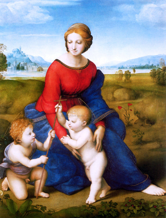  Raphael Madonna of the Meadow (also known as Madonna del Prato) - Canvas Print