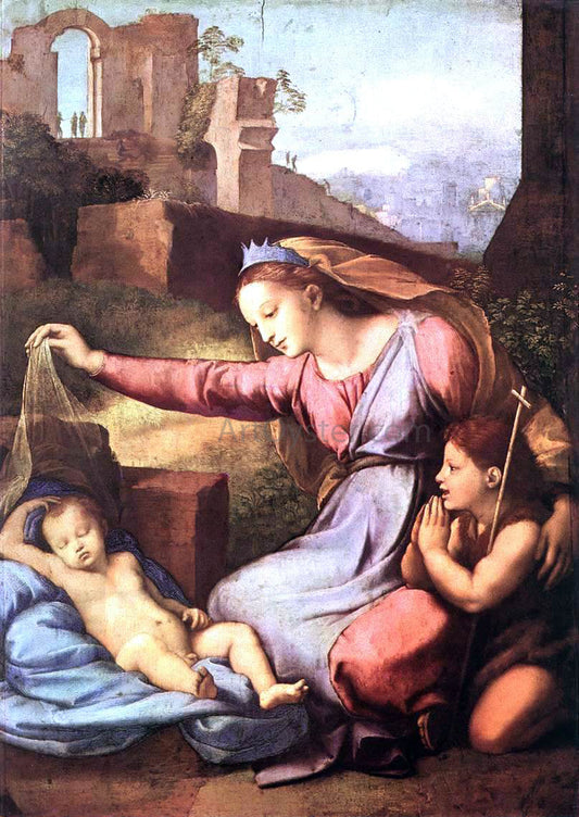  Raphael Madonna with the Blue Diadem - Canvas Print