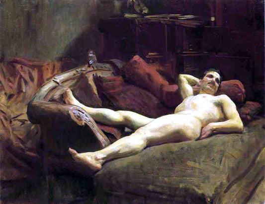  John Singer Sargent Male Model Resting - Canvas Print