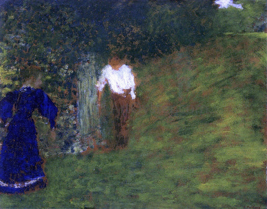  Edouard Vuillard Man and Woman Beneath a Tree - Canvas Print