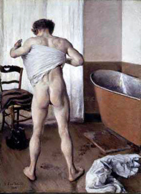  Gustave Caillebotte Man at His Bath - Canvas Print