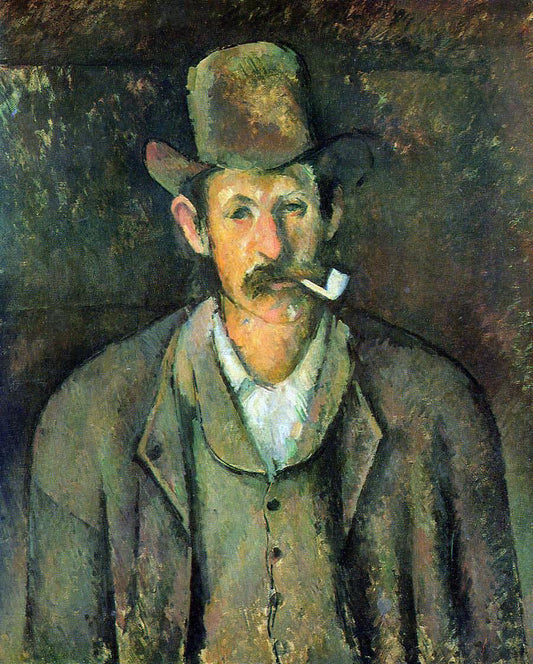  Paul Cezanne A Man with a Pipe - Canvas Print