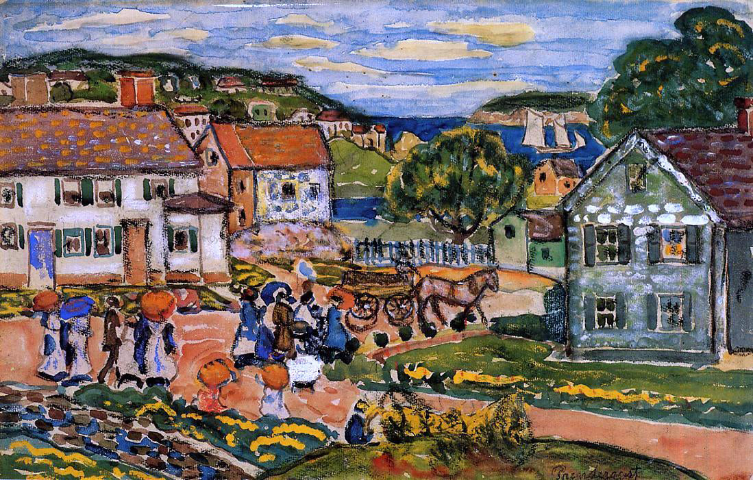  Maurice Prendergast Marblehead - Canvas Print