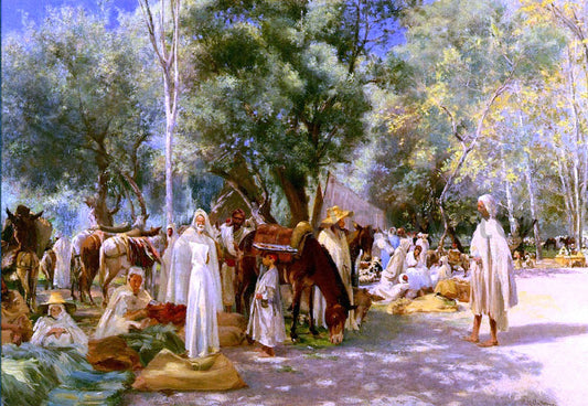  Louis Joseph Anthonissen Marche En Kabylie - Canvas Print