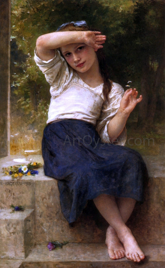  William Adolphe Bouguereau Marguerite - Canvas Print