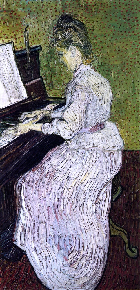  Vincent Van Gogh Marguerite Gachet at the Piano - Canvas Print