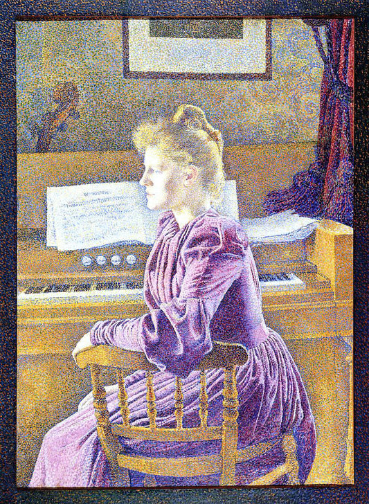  Theo Van Rysselberghe Maria Sethe at the Harmonium - Canvas Print