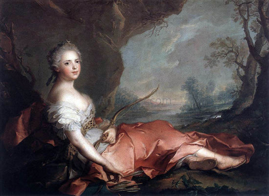  Jean-Marc Nattier Marie Adelaide of France as Diana - Canvas Print