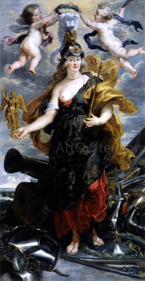  Peter Paul Rubens Marie de Medicis as Bellona - Canvas Print