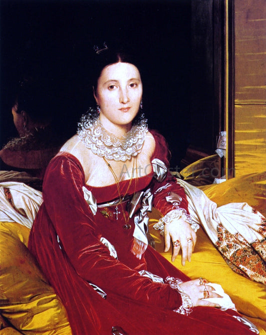  Jean-Auguste-Dominique Ingres Marie Marcoz (Later Vicomtesse de Senonnes) - Canvas Print