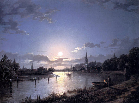  Henry Pether Marlow On Thames - Canvas Print