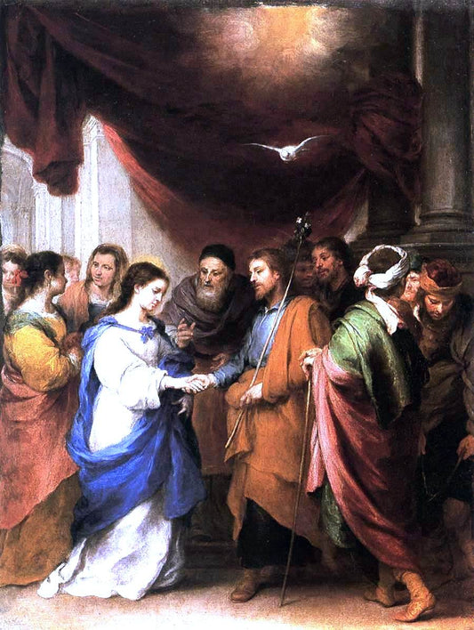  Bartolome Esteban Murillo Marriage of the Virgin - Canvas Print