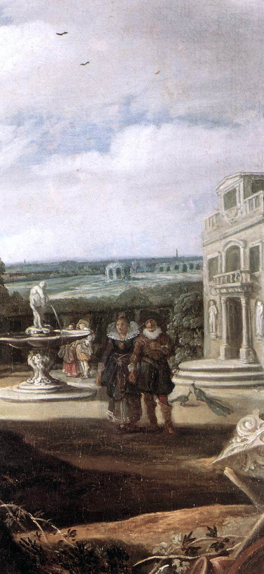  Frans Hals Married Couple in a Garden (detail) - Canvas Print