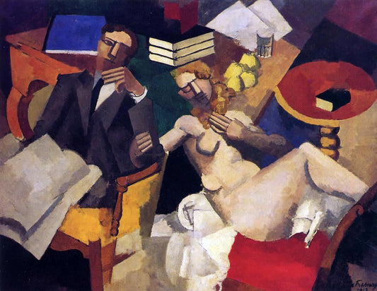  Roger De la Fresnaye Married Life - Canvas Print