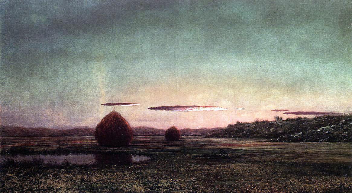  Martin Johnson Heade Marsh Scene, Sunset - Sketch - Canvas Print