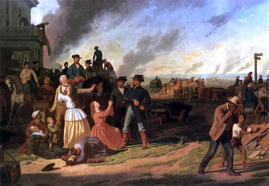  George Caleb Bingham Martial Law (also known as Order No. 11) - Canvas Print