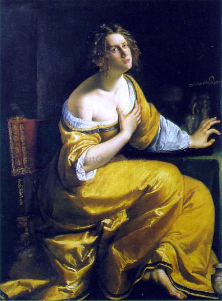  Artemisia Gentileschi Mary Magdalen - Canvas Print