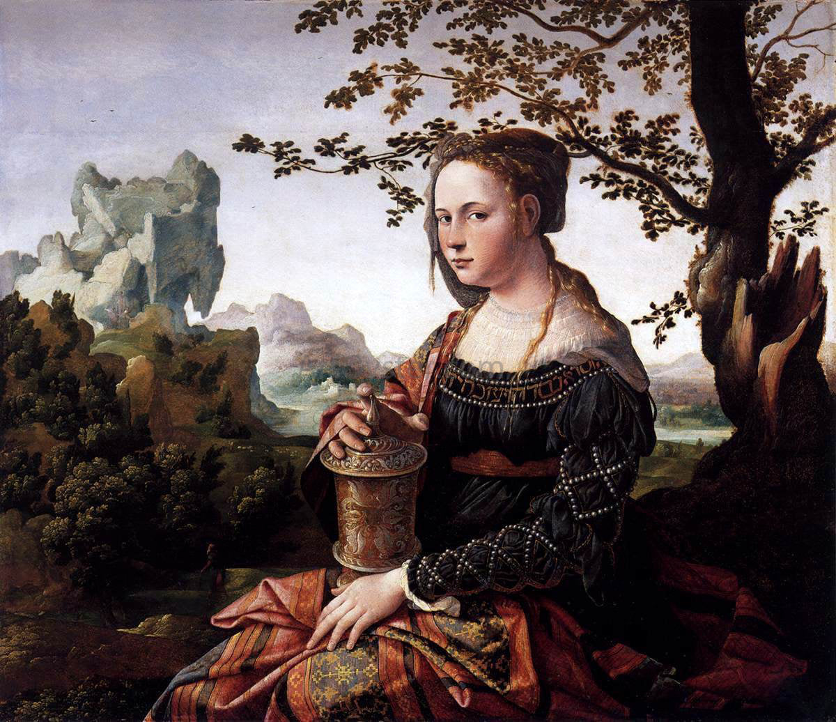  Jan Van Scorel Mary Magdalen - Canvas Print