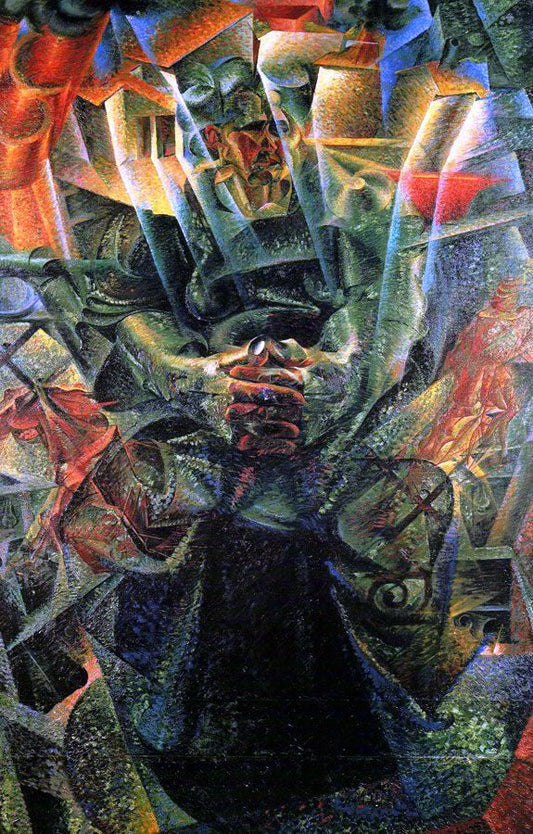  Umberto Boccioni Materia (also known as Portrait of the Artist's Mother) - Canvas Print