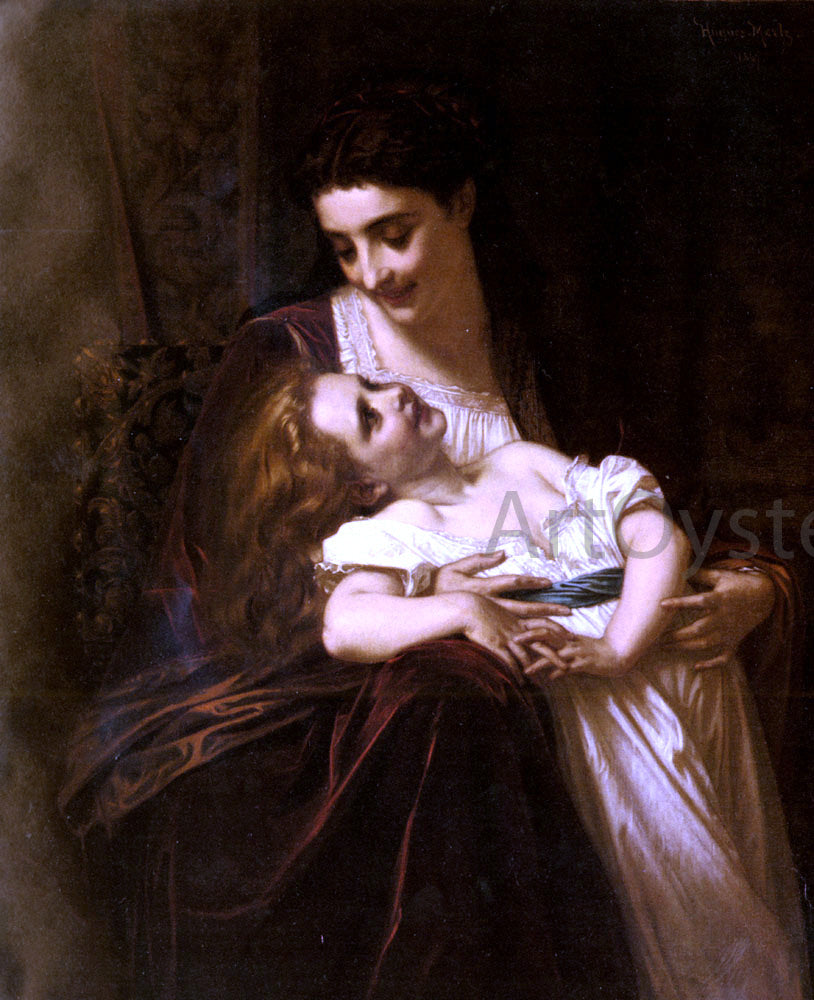  Hughes Merle Maternal Affection - Canvas Print