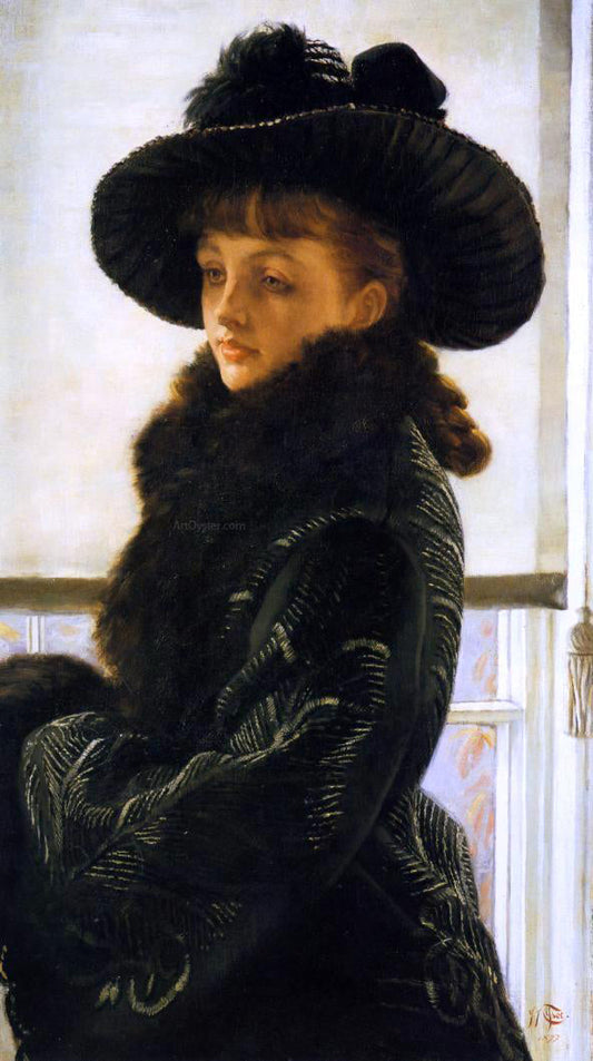  James Tissot Mavourneen (also known as Portrait of Kathleen Newton) - Canvas Print