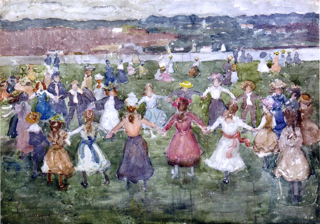  Maurice Prendergast May Day - Canvas Print