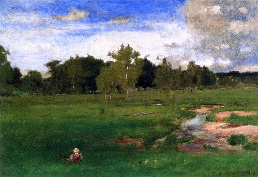  George Inness Meadowland in June - Canvas Print