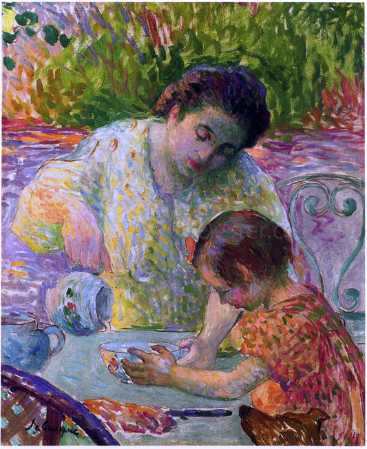  Henri Lebasque Meal in Lagny - Canvas Print