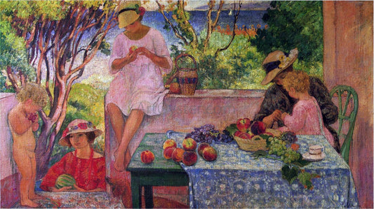  Henri Lebasque Meal on the Terrace - Canvas Print