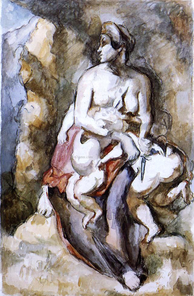  Paul Cezanne Medea (after Delacroix) - Canvas Print