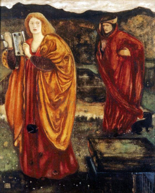  Sir Edward Burne-Jones Merlin and Nimue - Canvas Print