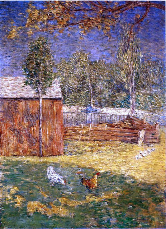  Julian Alden Weir Midday - Canvas Print