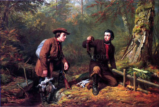  Arthur Fitzwilliam Tait Mink Trapping in Northern New York - Canvas Print