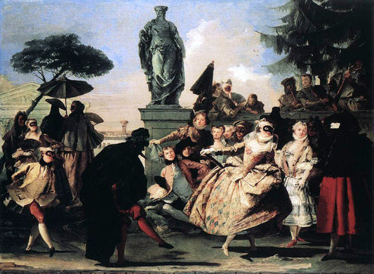  Giovanni Domenico Tiepolo Minuet - Canvas Print